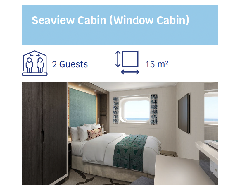 Aroya Cruises Seaview cabin