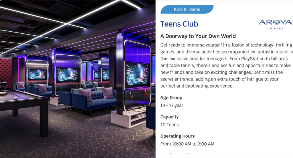 Aroya Kids Club - Teens Club