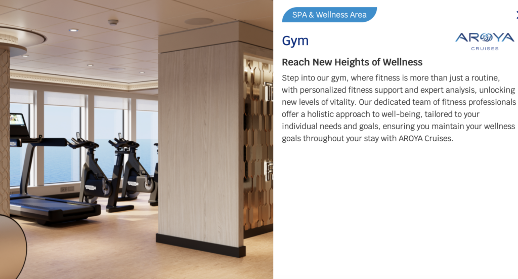 Aroya Cruise Ship - Gym