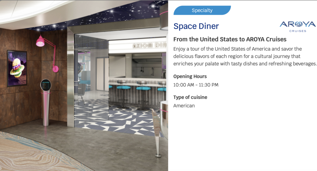 Space Diner - Specialty Dining