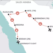 Aroya Wendy Wu Saudi Arabian Tour Map